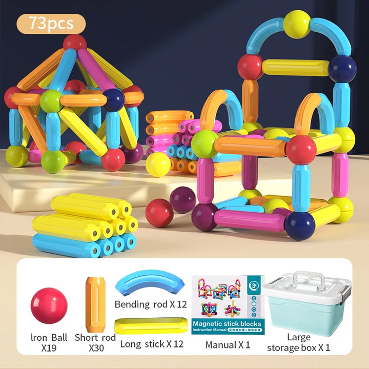 Kids Magnetic Construction Set: Balls & Stick Building Blocks - Robust online store