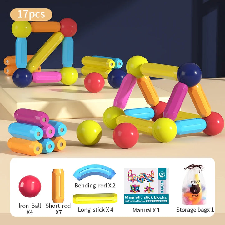 Kids Magnetic Construction Set: Balls & Stick Building Blocks - Robust online store