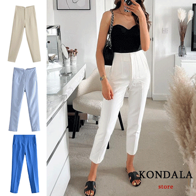 Fashion Trousers Office Wear Straight Pants
