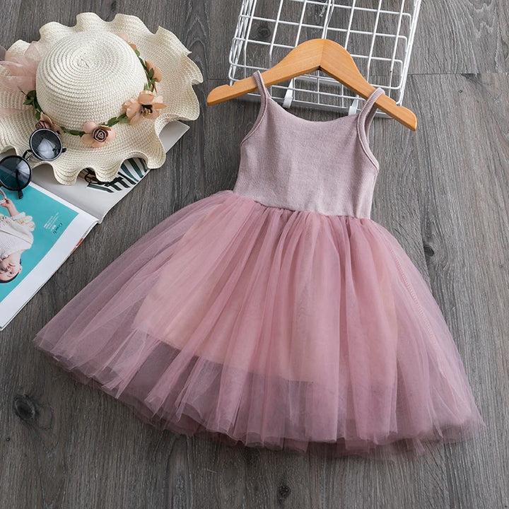 Little Princess Summer Polka Dot Tutu Dress | Party Gown | Kids Clothing