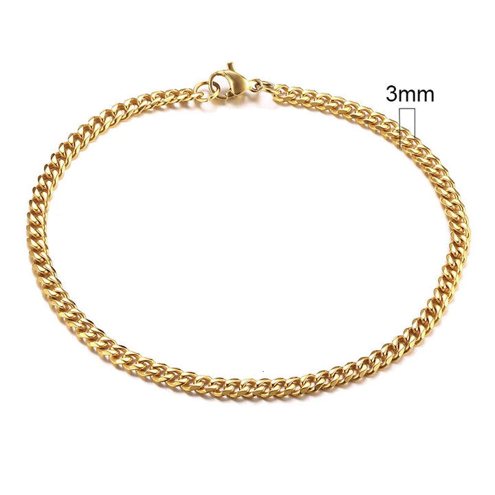 Chunky Miami Curb Chain Cuban Link Bracelet- Punk Heavy Unisex Jewelry