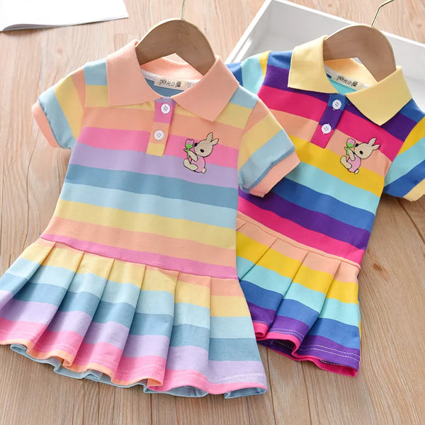 Unicorn Children Dress Spring Summer Turn-Down - Robust Quality Store