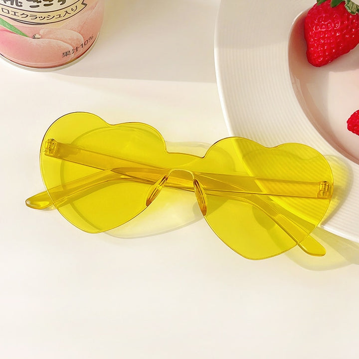 Female Fashion Colors Polarized Heart Shape Party Sunglasses - Robust Quality Store