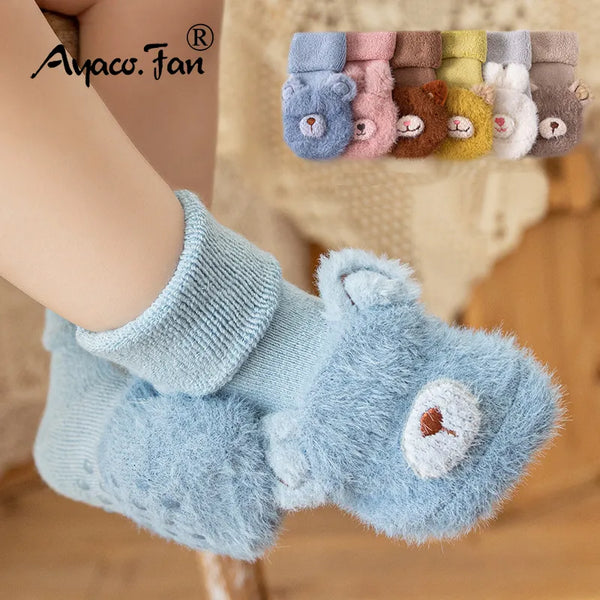 Toddler Socks - Winter Thick Prewalker for Newborns