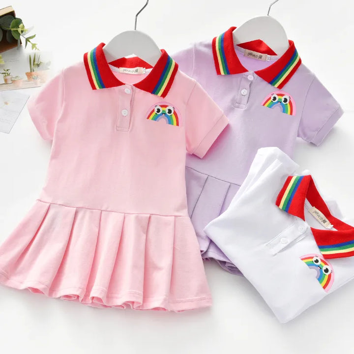 Unicorn Children Dress Spring Summer Turn-Down - Robust Quality Store