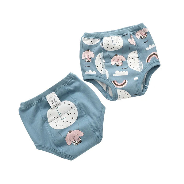 Happy Flute Baby Cotton Waterproof Training Pants  2-Piece/Set