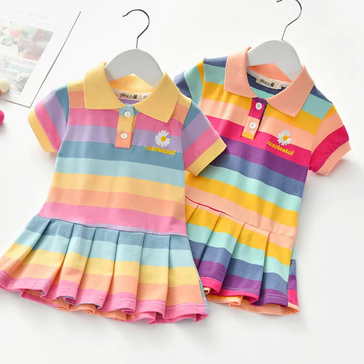 Unicorn Children Dress Spring Summer Turn-Down - Robust Quality Store