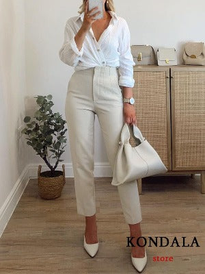 Fashion Trousers Office Wear Straight Pants - Robust Clothing Store