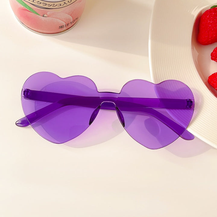 Female Fashion Colors Polarized Heart Shape Party Sunglasses - Robust Quality Store