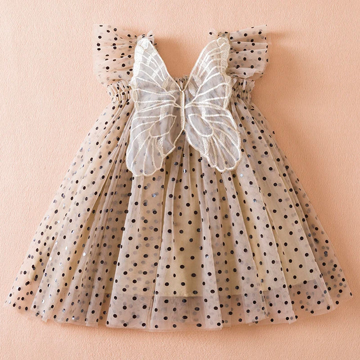 Summer Princess Dress for Girls - Strawberry Embroidery- Kids Clothing