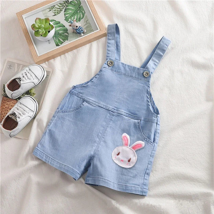 Summer Cool Playsuit Clothes for Toddlers & Infants - Denim Jumpers