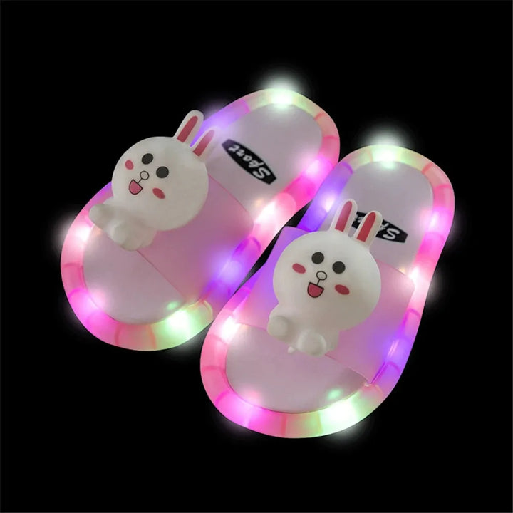 Summer Children's Cute Animal Pattern Light Slippers - Robust Quality Store