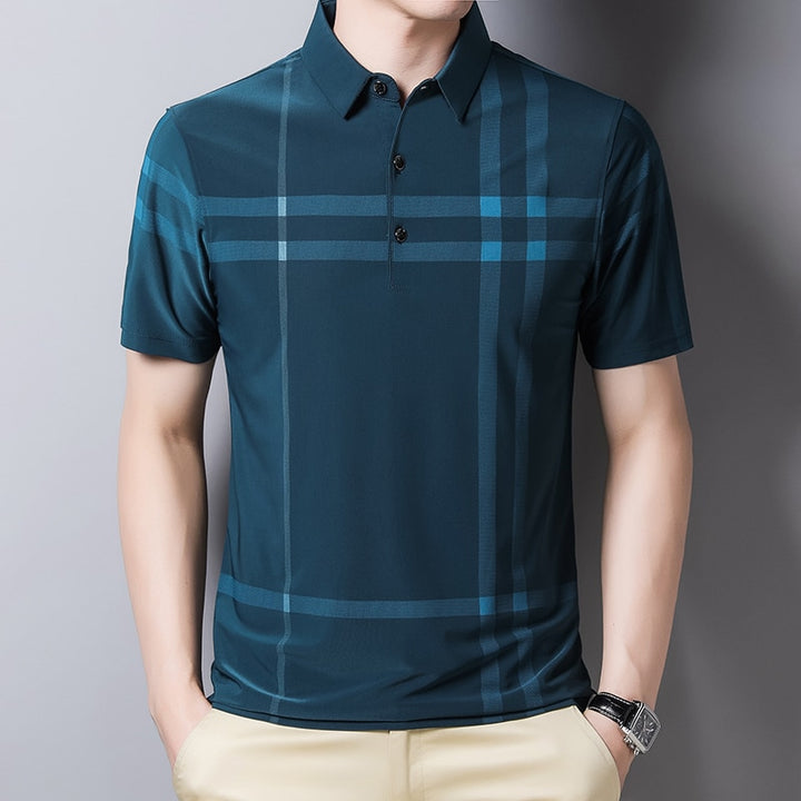 Summer Business Polo Shirt | Breathable Anti-wrinkle Short Sleeved - Robust Quality Store