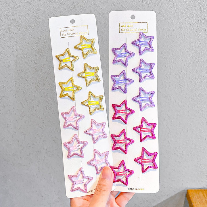 Kids Hair Pins Accessories Cute Colorful Star Clips For Girls & Children - Robust Quality Store