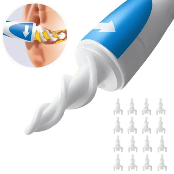 Ear Cleaner With Soft Silicone Ear Wax Remover Tool 16 Replacement Tips - Robust Clothing Store