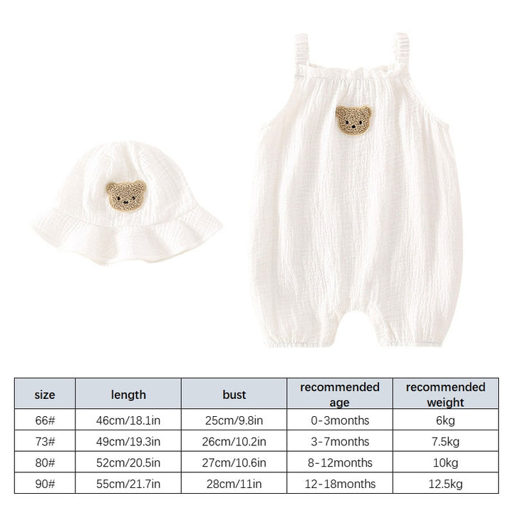 Summer Baby Clothes Set With Cap Toddler - Robust Quality Store