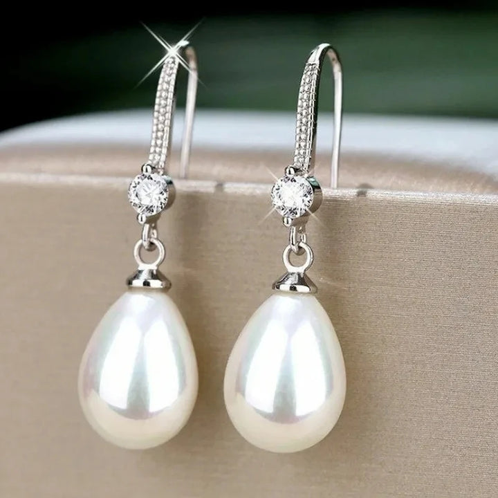 Elegant Water Drop Pearl Earrings - Wedding Jewelry | Birthday Gifts