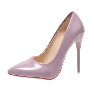 Pointed Toe Super High Heel Red Bottom Pumps