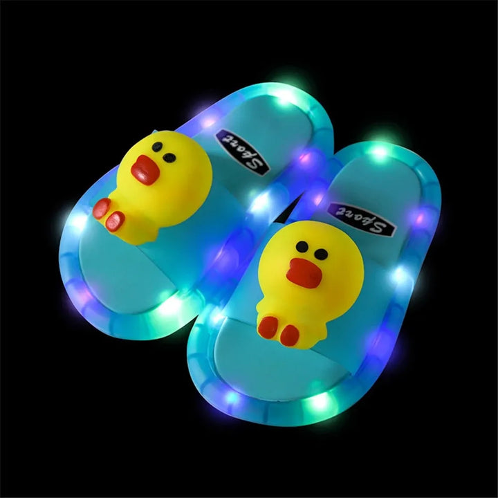 Summer Children's Cute Animal Pattern Light Slippers - Robust Quality Store