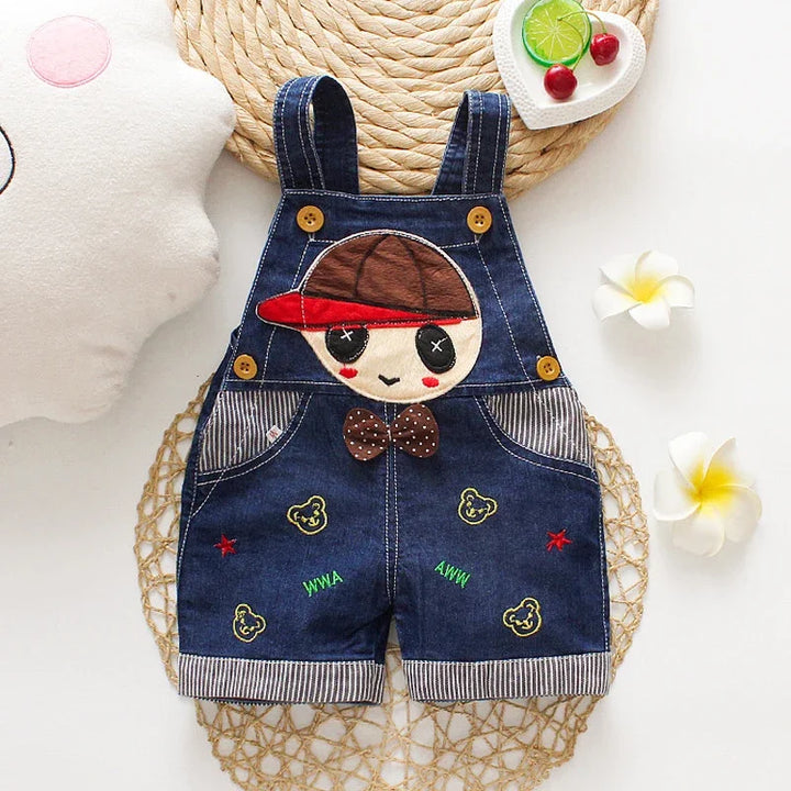 Summer Cool Playsuit Clothes for Toddlers & Infants - Denim Jumpers