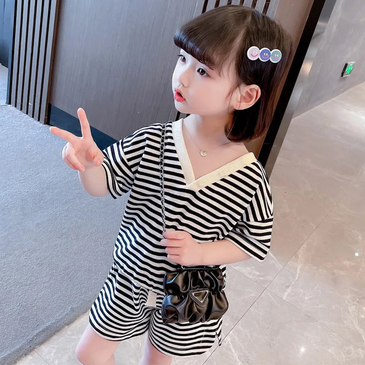 Striped Fashion Outfits Clothing Set - Robust Quality Store