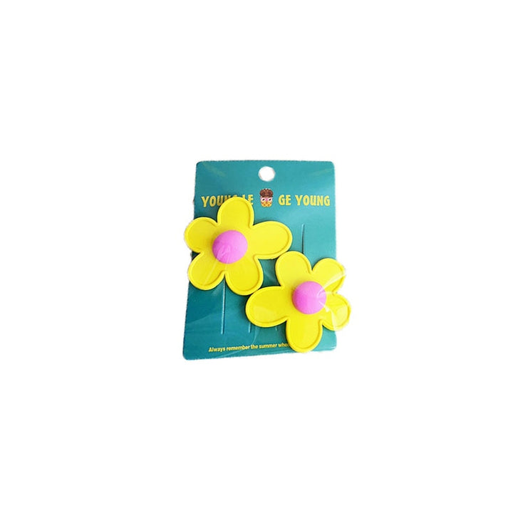 Korean Cute Colorful Flower Hairpin | Hairgrip Hair Clips - Robust Quality Store