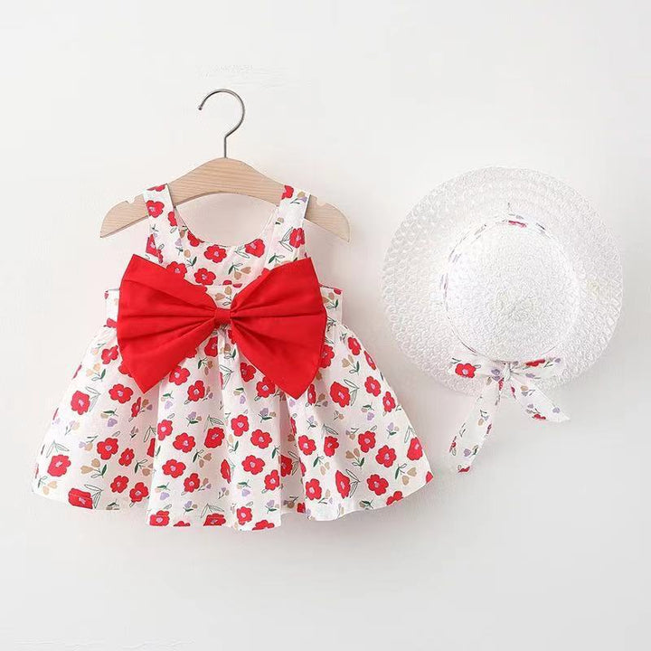 Princess Summer Dress 2pcs with Flower Decorator - Robust Quality Store