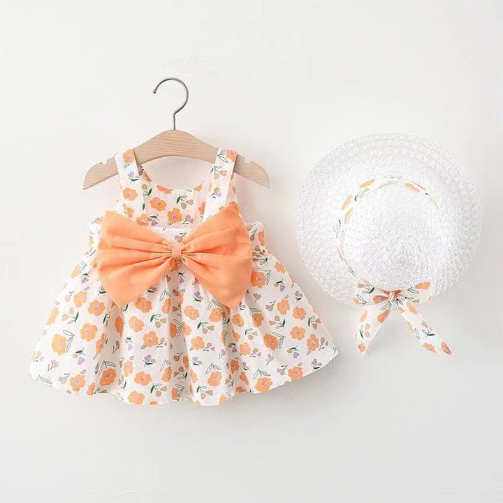 Princess Summer Dress 2pcs with Flower Decorator - Robust Quality Store