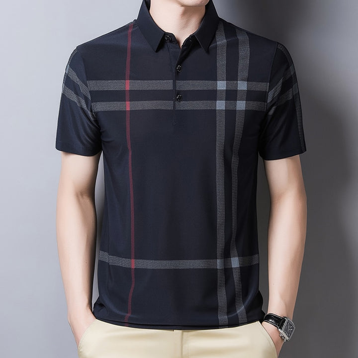 Summer Business Polo Shirt | Breathable Anti-wrinkle Short Sleeved - Robust Quality Store