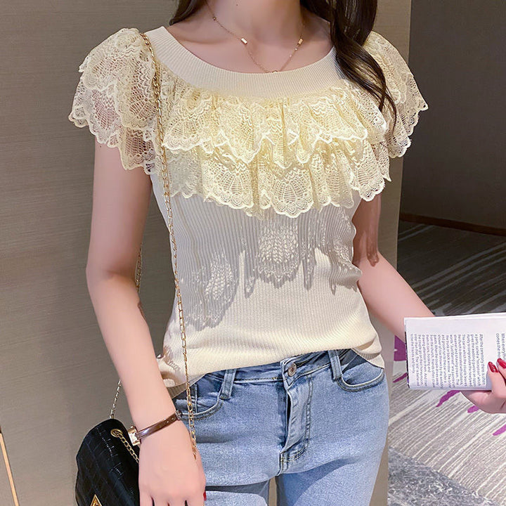 Summer Lace Knitted Vest Short Top - Robust Quality Store