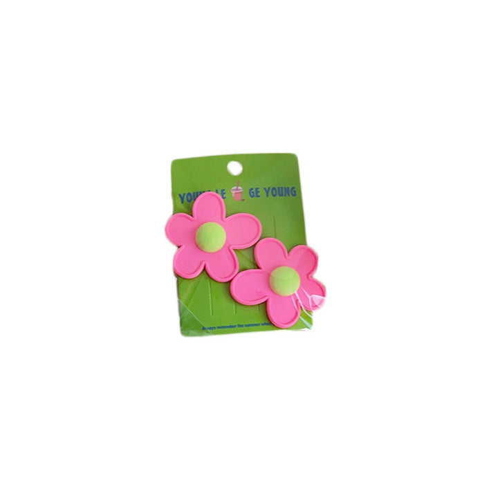 Korean Cute Colorful Flower Hairpin | Hairgrip Hair Clips - Robust Quality Store