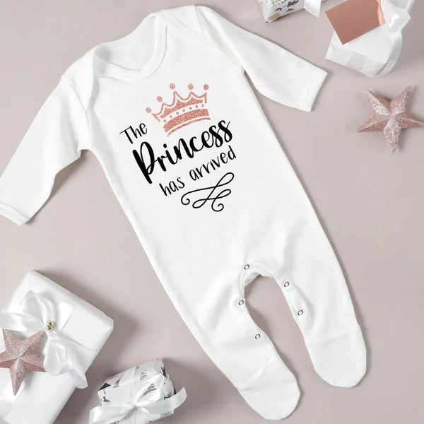 Newborn Sleepsuit, Princess Vest Bodysuit