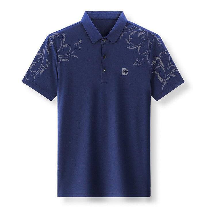 New Fashion Men Polo Shirt | Short Sleeve Letter Printed Summer Shirt - Robust Quality Store