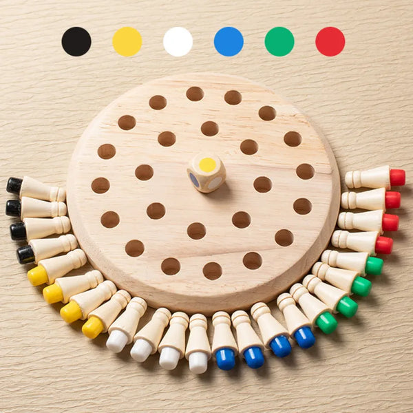 Wooden Memory Match Stick Chess Color Game