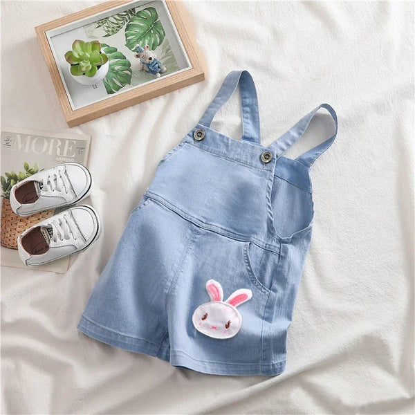 Summer Cool Playsuit Clothes for Toddlers & Infants - Denim Jumpers