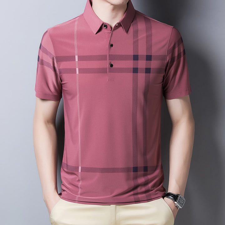 Summer Business Polo Shirt | Breathable Anti-wrinkle Short Sleeved - Robust Quality Store