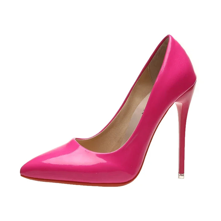 Pointed Toe Super High Heel Red Bottom Pumps