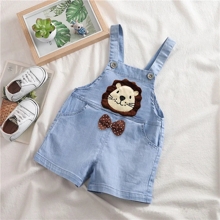 Summer Cool Playsuit Clothes for Toddlers & Infants - Denim Jumpers