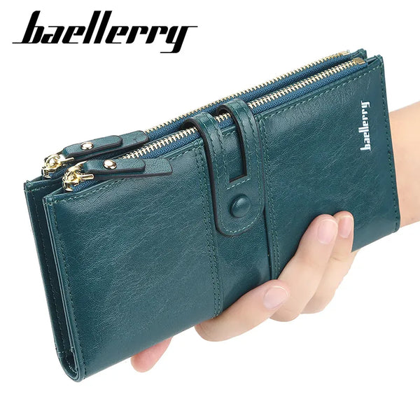 Fashion Long PU Leather Women's Wallet - Robust Clothing Store