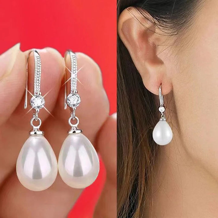 Elegant Water Drop Pearl Earrings - Wedding Jewelry | Birthday Gifts