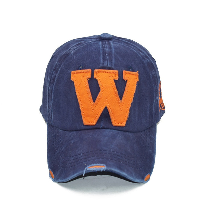 Cotton Embroidery Letter W Baseball Cap Unisex - Robust Quality Store