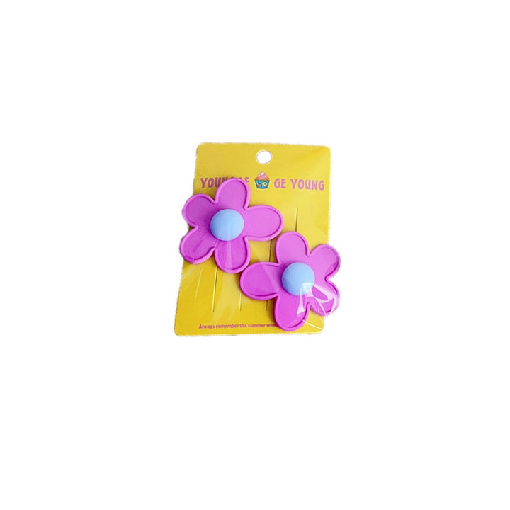 Korean Cute Colorful Flower Hairpin | Hairgrip Hair Clips - Robust Quality Store