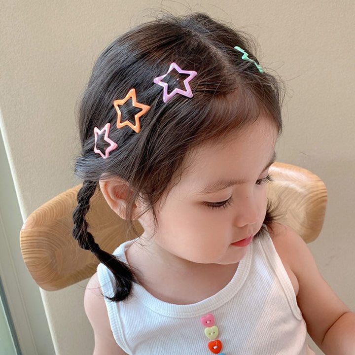 Kids Hair Pins Accessories Cute Colorful Star Clips For Girls & Children - Robust Quality Store