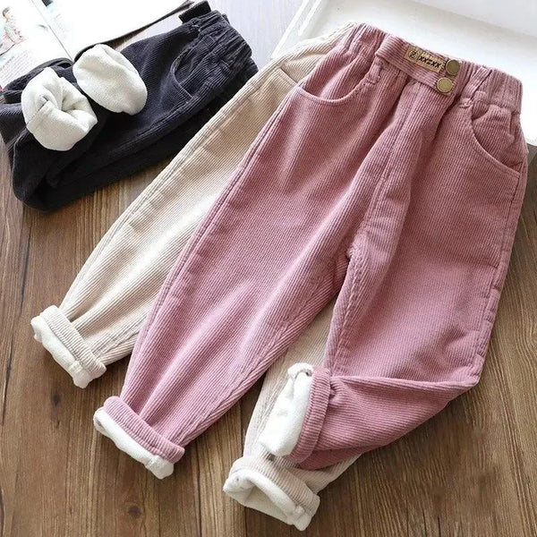 Harem Pants Corduroy - Children's Winter Cotton Trousers