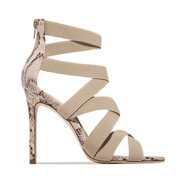 Gladiator Ankle Strap High Heel Sandals