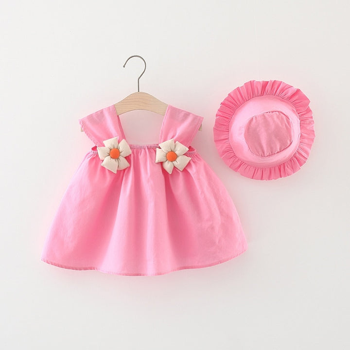 Princess Summer Dress 2pcs with Flower Decorator - Robust Quality Store