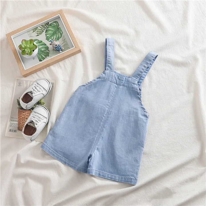 Summer Cool Playsuit Clothes for Toddlers & Infants - Denim Jumpers