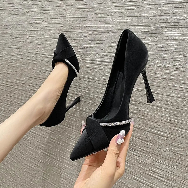 Luxury Crystal Stilettos High Heels Sandals - latest Shoes