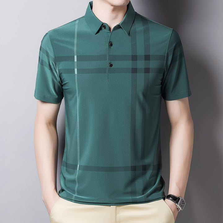 Summer Business Polo Shirt | Breathable Anti-wrinkle Short Sleeved - Robust Quality Store