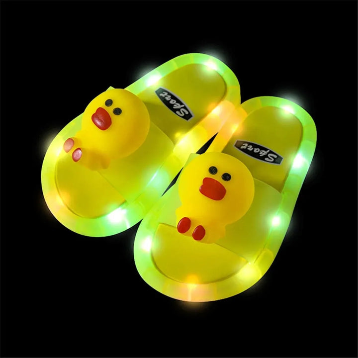 Summer Children's Cute Animal Pattern Light Slippers - Robust Quality Store